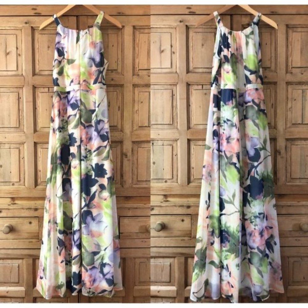 ModCloth Medium Sleeveless Floral Maxi Dress